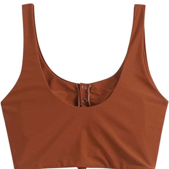 NWT ZAFUL Women's Front Knot Bikini Top SZ Medium - Picture 2 of 8